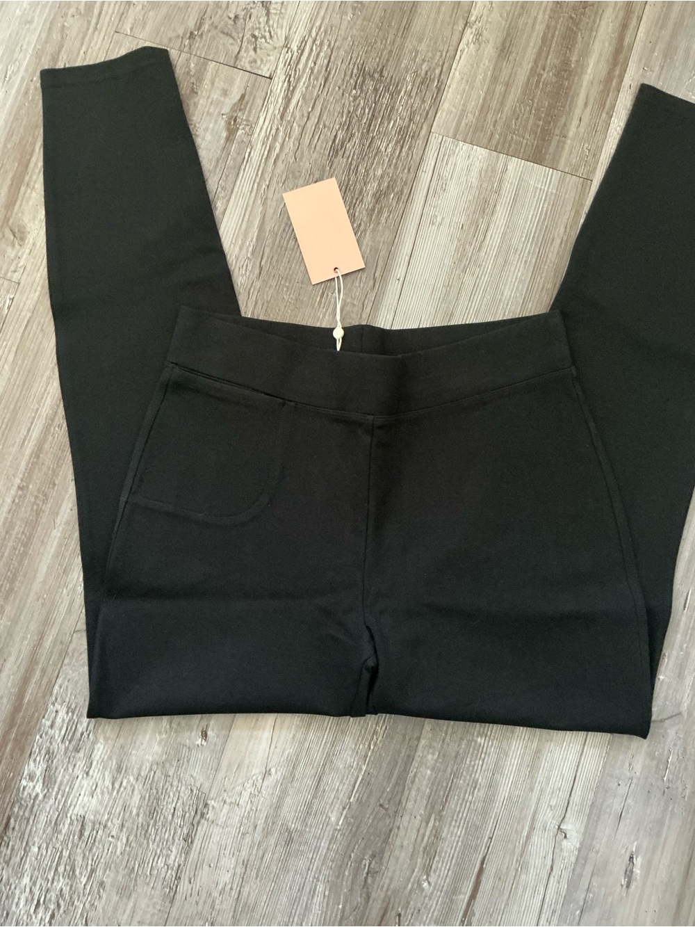 Quince Black Ponte Leggings